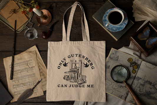 Only Gutenberg Can Judge Me Tote