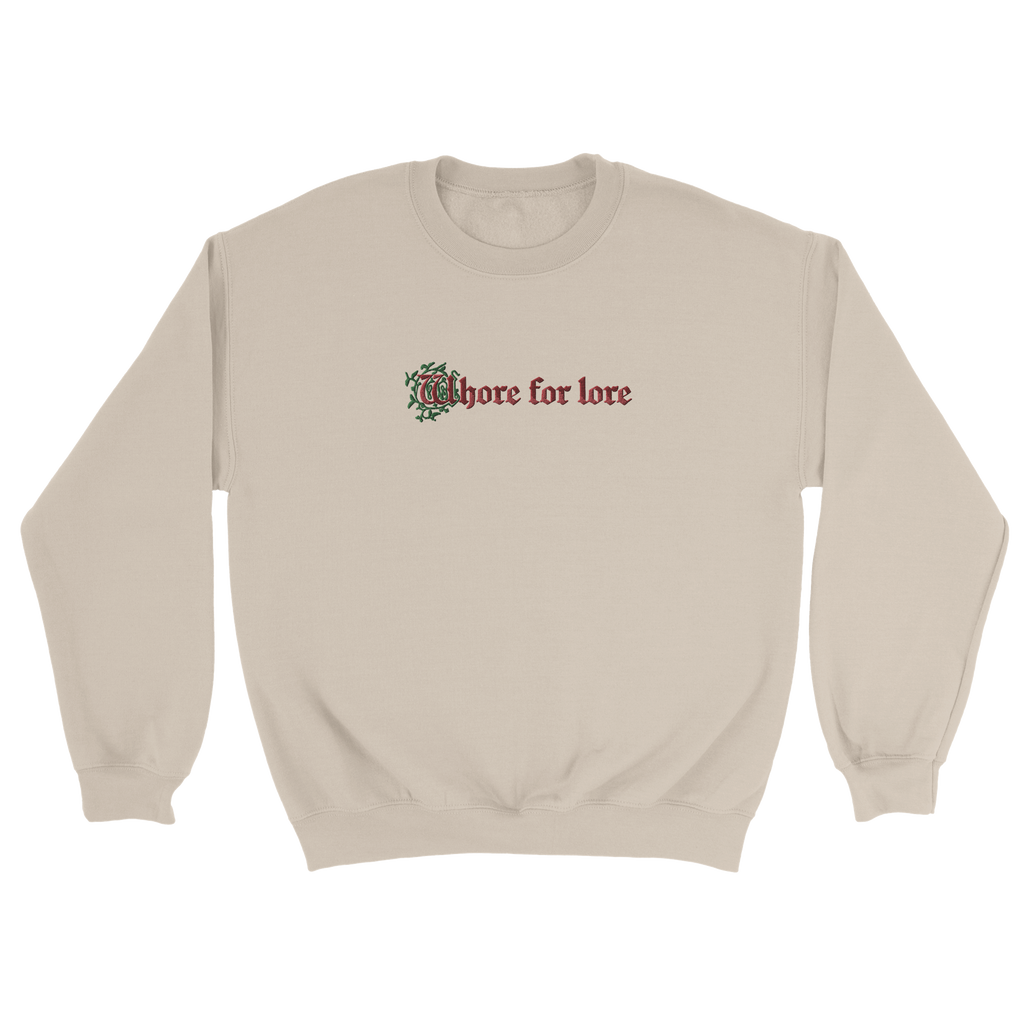 whore for lore | crewneck